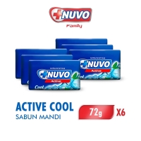 Nuvo Active Bar Soap Active Cool 72Gr Isi 3 x2