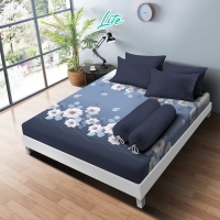 Sprei 160 Queen B2 Kintakun Dluxe New Lite 20cm (5in1) - Gardenia