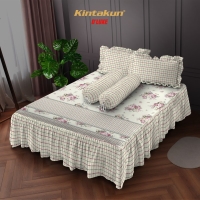 Sprei Rumbai 180 King Flower Kintakun Dluxe Kirana Microfiber B2 39 cm - Adisti