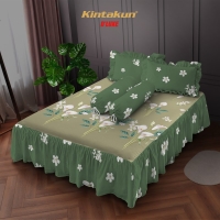 Sprei Rumbai 180 King Flower Kintakun Dluxe Kirana Microfiber B2 39 cm - Dahayu