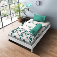 Sprei 120 Extra Single Kintakun Dluxe New Lite 20cm (3in1) - Hibiscus