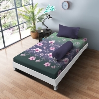 Sprei 120 Extra Single Kintakun Dluxe New Lite 20cm (3in1) - Moss Phlox