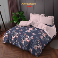 Bed Cover Set 180 King Flower Kintakun Dluxe Kirana Microfiber 39 cm - Kirana
