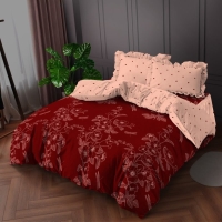 Bed Cover Set 180 King Flower Kintakun Dluxe Kirana Microfiber 39 cm - Kusuma