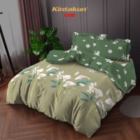 Bed Cover Set 180 King Flower Kintakun Dluxe Kirana Microfiber 39 cm - Dahayu