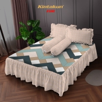 Sprei Rumbai 180 King Minimalis Kintakun Dluxe Kirana Microfiber 39 cm - Amerta
