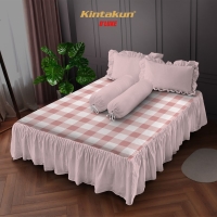 Sprei Rumbai 180 King Minimalis Kintakun Dluxe Kirana Microfiber 39 cm - Citra