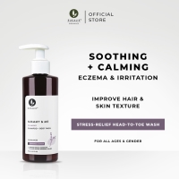 Eucalie Mommy & Me Calming Organic Shampoo + Body Wash (Eksim, Psoriasis, Sensitif, Rambut