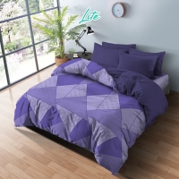 Bed Cover Set Flat 180 King Kintakun Dluxe Lite 20cm (6in1) - Triangolo
