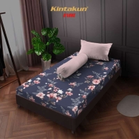 Sprei Single 100 Kintakun Dluxe Nirmana Flower Microfiber 20 cm - Kirana