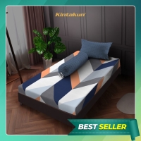 Kintakun Sprei 90x200 Amina Aesthetic Dluxe 20cm Biru