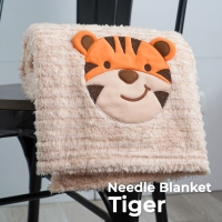 Baby Needle Blanket Kintakun 76 x 102 Lembut Super Soft - Tiger