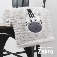 Baby Needle Blanket Kintakun 76 x 102 Lembut Super Soft - Zebra