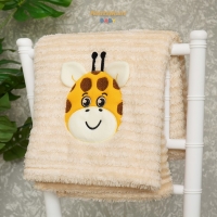 Baby Needle Blanket Kintakun 76 x 102 Lembut Super Soft - Giraffe