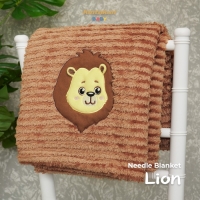 Baby Needle Blanket Kintakun 76 x 102 Lembut Super Soft - Lion