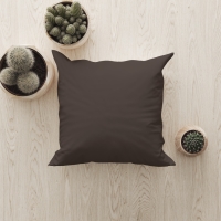 Kintakun Home Cushion Bantal Sofa - 50 x 50, Dark Brown