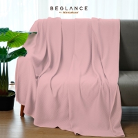BEGLANCE Selimut Diamond Knit Blanket Premium - Peachskin, 150 x 175