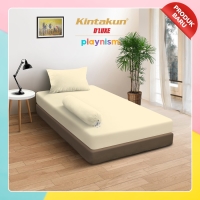 Kintakun D’LUXE Sprei Aesthetic Polos Playnism 90 / 100 / 120 - Tofu, 90 x 200