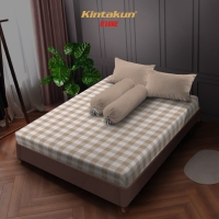 Kintakun Sprei 160 / 180 / 200 Litani Aesthetic Dluxe Coklat - 200 x 200