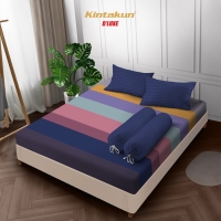 Kintakun Sprei Fitted 160 / 180 / 200 Minimalis Bunga Aesthetic DLUXE - Minho